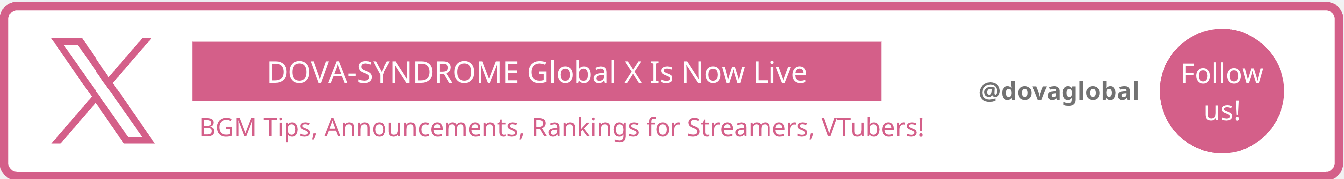 Follow DOVA-SYNDROME on X